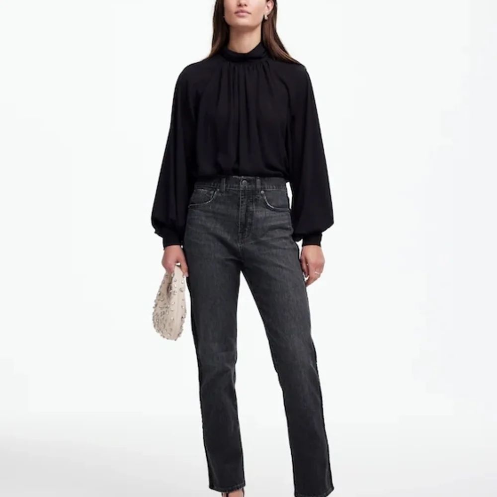 Madewell Women's Charcoal Straight Leg Jeans - Picture 1 of 16
